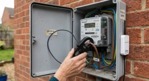 LED pulse optical sensor attachment for tracking live energy consumption on a UK smart meter