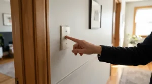 A smart relay module offering existing switch compatibility with traditional toggle switches.