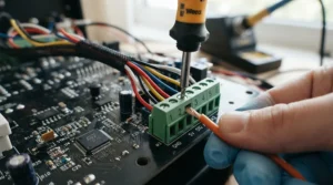 Wiring a dry contact relay setup with a smart relay module for garage door systems