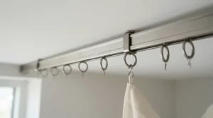 SwitchBot curtain vs Aqara curtain driver mechanism attached to an Extendable metal rail system